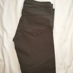 Army Green Moto Skinny Pants